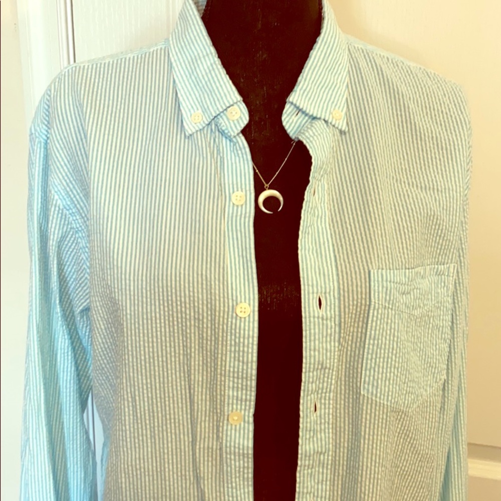 Old Navy Seersucker slim M